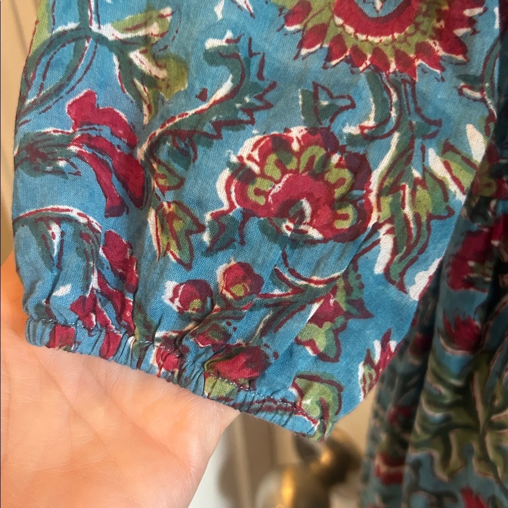 Mod’s Mahal Floral Blue Midi Dress - Picture 4 of 8